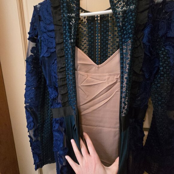 Self-Portrait Thea Lace Maxi Dress UK 8 / US 4 - Picture 7 of 10